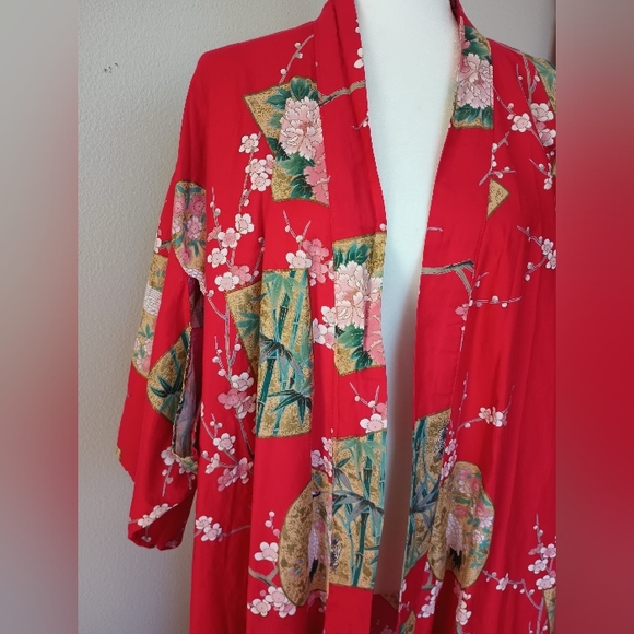 Vintage cotton kimono robe made in Japan - Picture 3 of 10